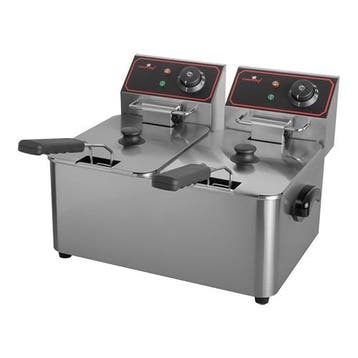 Caterchef friteuse 5 Liter+5 Liter -tafelmodel, Verzenden, Nieuw in verpakking
