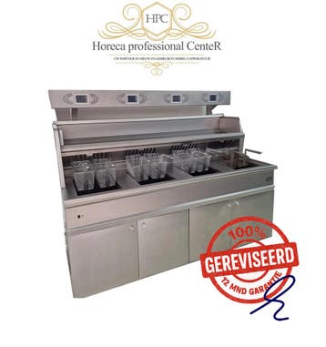 Hegro 4 pans gereviseerde Hoog rendement bakwand friteuse, Zakelijke goederen, Ophalen of Verzenden, Gebruikt