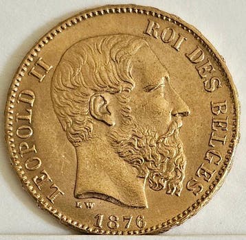 België. Leopold II. 20 Francs 1876 (Zonder minimumprijs)