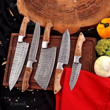 Knivish Handmade - Keukenmes - Kitchen knife set - Staal,