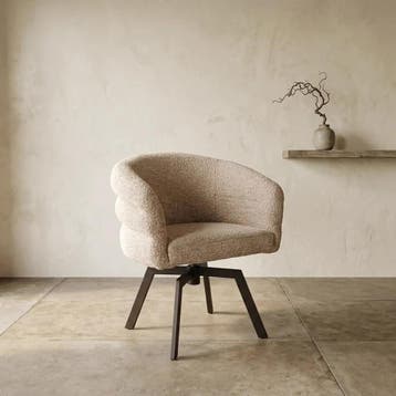 Eetkamerstoel Imola | Be Lovely Beige | Anodic Brown | Moods, Huis en Inrichting, Stoelen, Ophalen of Verzenden, Nieuw