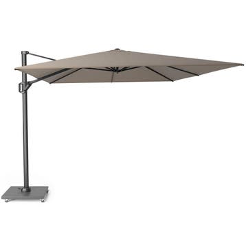 Challenger T1 premium zweefparasol 400x300 cm havanna, Tuin en Terras, Ophalen of Verzenden, Nieuw