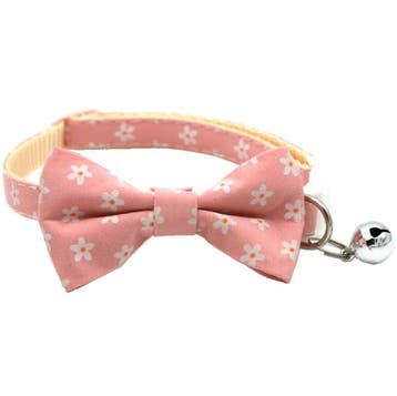 Kattenhalsband - Puppyhalsbandje met strik Roze Sunflower, Dieren en Toebehoren, Ophalen of Verzenden, Nieuw