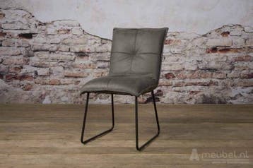 Eetkamerstoel Seda - eetkamerstoelen - Grijs, Nieuw, Grijs, Overige materialen