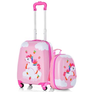 2dekans | Coast 2-Delige Kinderkoffer + Rugzak Kindertrolley, Ophalen of Verzenden, Zo goed als nieuw