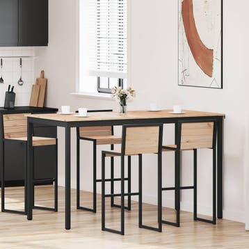 vidaXL Bartafel 180 x 90 x 105 cm Massief grenenhout Naturel, Verzenden, Nieuw