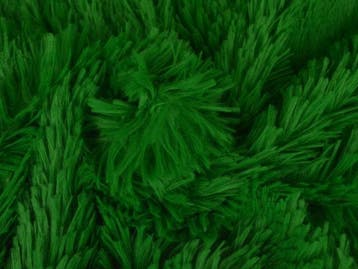 10 meter langharig bont - Groen - Pluche stoffen, 120 cm of meer, Ophalen of Verzenden, Polyester, Groen