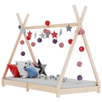 vidaXL Kinderbedframe massief grenenhout 80x160 cm, Verzenden, Nieuw