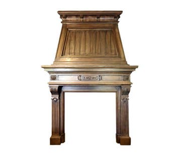 Houten schouwen, antieke houten schouw, eiken, `t Achterhuis, Gebruikt