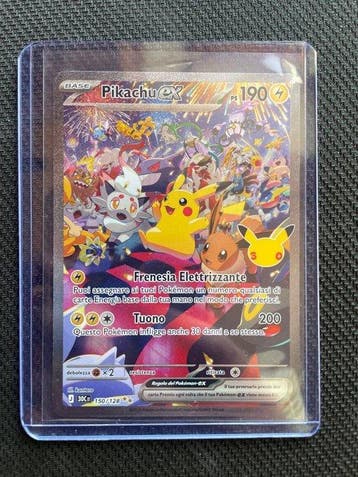 Pokémon - 1 Card - Pikachu, Pokémon Pikachu ex 150/128 30th, Nieuw
