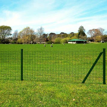 vidaXL Eurohek 10x0,8 m staal groen, Verzenden, Nieuw, IJzer, Minder dan 1 meter