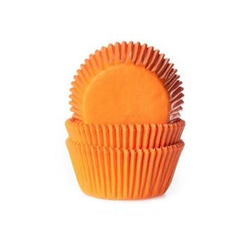 Cupcake Vormpjes HoM Oranje 50x33mm. 500st., Hobby en Vrije tijd, Taarten en Cupcakes maken, Verzenden, Nieuw
