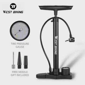 WEST BIKING 160PSI Fietspomp - Draagbare RVS Pomp met Drukme, Verzenden, Nieuw