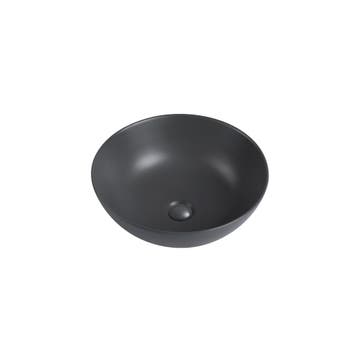 Waskom Luisa 41x41x15cm mat antraciet inclusief afvoerplug, Verzenden, Nieuw