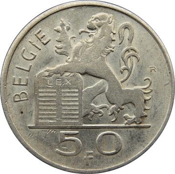 zilveren 50 Belgische Franc (1948-1960), Verzenden, Munten
