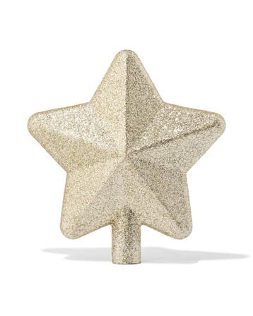 HEMA Piek ster 11x6.5x12cm glas goud, Diversen, Verzenden, Nieuw
