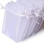 10 organza zakjes wit, Verzenden, Nieuw