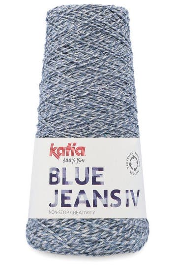 Katia Blue Jeans IV Mouliné - 107 Licht jeansblauw-wit - G, Ophalen of Verzenden, Nieuw
