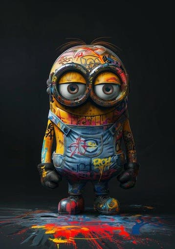 Giuliart2025 - Black Minion art attack 2, Nieuw in verpakking
