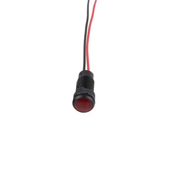 Mini LED indicatielampje - Rood - 10mm - 12/24V, Ophalen of Verzenden