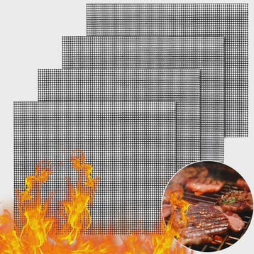 BBQ Grillmatten (Set van 5) - Hittebestendig, Antiaanbak & H, Verzenden, Nieuw