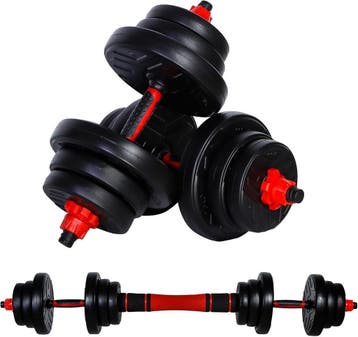 Barbell & Halter Set 20kg - Laatste Stuk! | Topdeal, Sport en Fitness, Ophalen of Verzenden, Zo goed als nieuw, Armen, Halterset