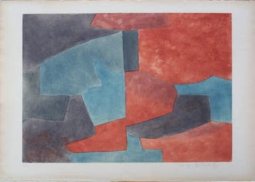Serge Poliakoff (1900-1969) - Composition en gris, bleu et