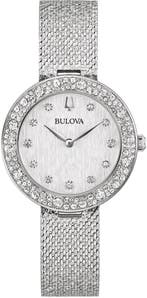 Bulova 96L329 Crystal Collection dameshorloge, Overige merken, Staal, Verzenden, Polshorloge