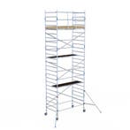 ALX rolsteiger 135 x 8,2m WH met voorloopleuning, Doe-het-zelf en Verbouw, Steigers, Verzenden, Nieuw, Rolsteiger of Kamersteiger