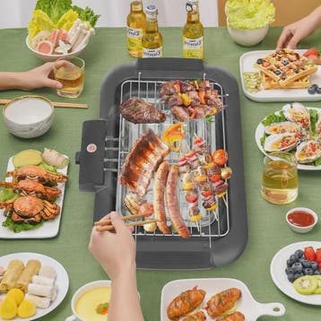 Elektrische Tafelgrill 2000W met 6-standen Temperatuurregeli, Verzenden, Nieuw