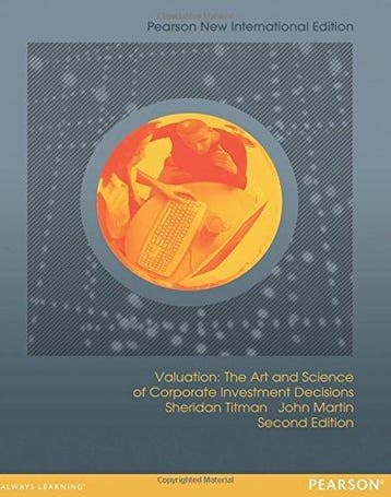Valuation: Pearson New International Edition - Titman, Verzenden, Zo goed als nieuw, Titman Sheridan