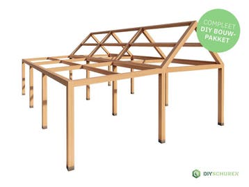 Tuinkantoor of gastenverblijf met veranda (bouwpakket), Nieuw, Veranda