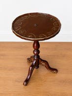 Middentafel - Hout, Metaal - antiek bijzettafeltje, Antiek en Kunst