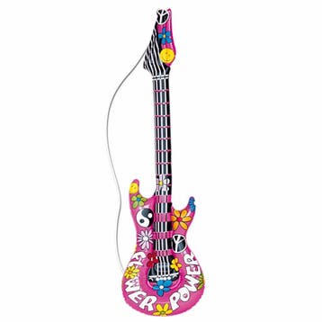 Opblaasbare hippie gitaar 105 cm, Ophalen of Verzenden, Nieuw