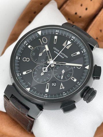 Louis Vuitton - Tambour all black - Q1A6 - Heren - 2000-2010, Nieuw