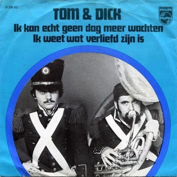 vinyl single 7 inch - Tom &amp; Dick - Ik Kan Echt Geen D..., Verzenden, Zo goed als nieuw, 7 inch, Nederlandstalig