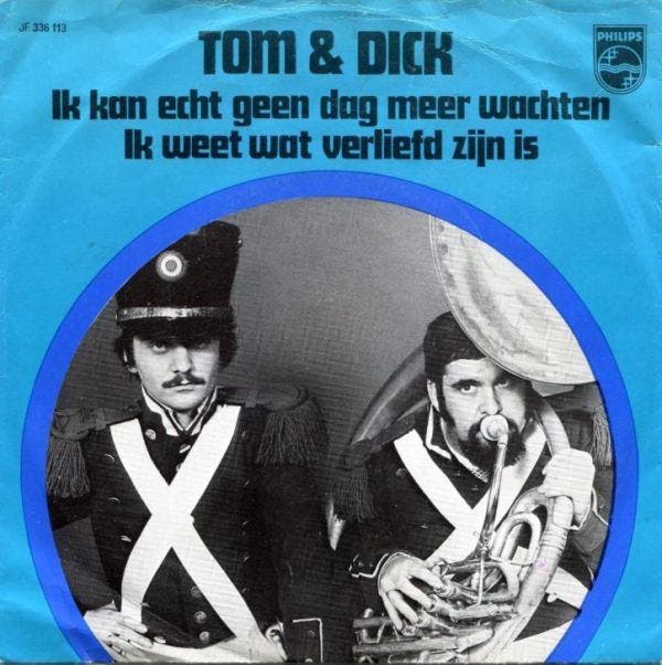 vinyl single 7 inch - Tom &amp; Dick - Ik Kan Echt Geen D..., Cd's en Dvd's, Vinyl Singles, Zo goed als nieuw, 7 inch, Nederlandstalig