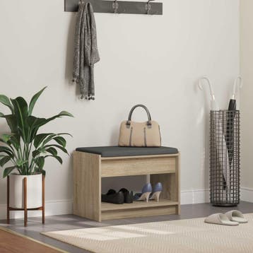 vidaXL Halbank Sonoma Eiken 63 x 38 x 45 cm, Verzenden, Nieuw