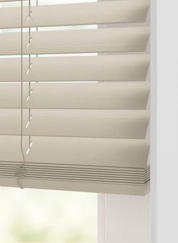 HEMA Jaloezie hout uni 50mm beige 25% korting, Verzenden, Nieuw