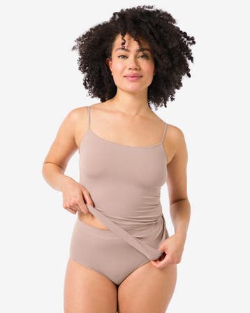 HEMA Dames tailleslip naadloos micro beige laag geprijsd, Kleding | Dames, Ondergoed en Lingerie, Verzenden, Beige