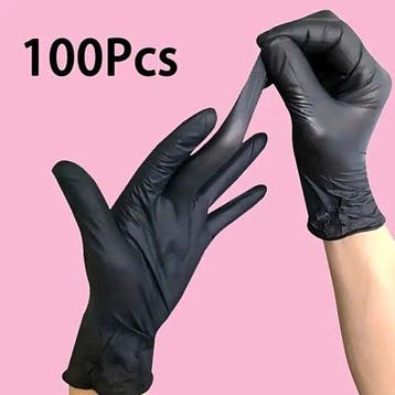 Handschoenen nitrile professioneel zwart waterdicht en, Hobby en Vrije tijd, Ophalen of Verzenden, Nieuw