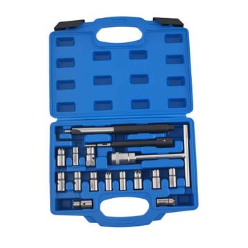 Diesel Injector Seat Cutter Cleaner Universal 17 stuks ge..., Verzenden