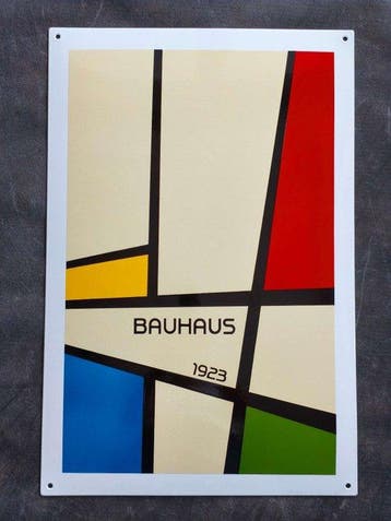Bauhaus - enamel sign BAUHAUS Emailschild Emaille vw Schild