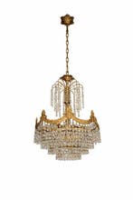 Kroonluchter - Messing, Glas, Kristal