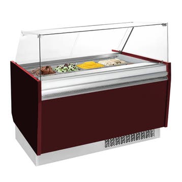 GGM Gastro | Ijsvitrine LIAM - 1562mm - statische koeling -, Verzenden, Nieuw in verpakking