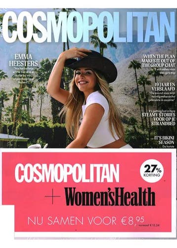 Pakket Cosmopolitan +  WomensHealth - 03 2025, Verzenden, Nieuw, Gossip of Showbizz