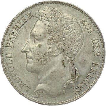 België. Leopold I. 5 Francs 1848 - position A - HIGH QUALITY