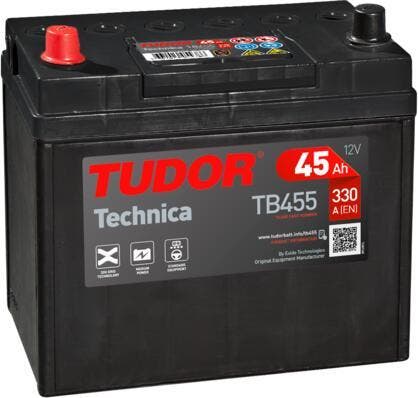 Tudor Technica accu | TB455 | 12V 45Ah, Auto-onderdelen, Accu's en Toebehoren, Ophalen of Verzenden