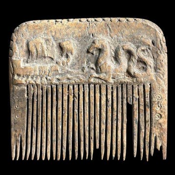Oud-Romeins, Keizerrijk Been Zeer zeldzame kam - Very rare