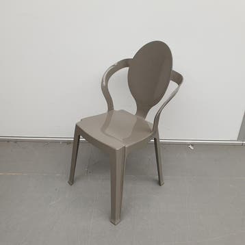 Spoon Scab design stoel - grijs kunststof polycarbonaat, Ophalen of Verzenden, Nieuw